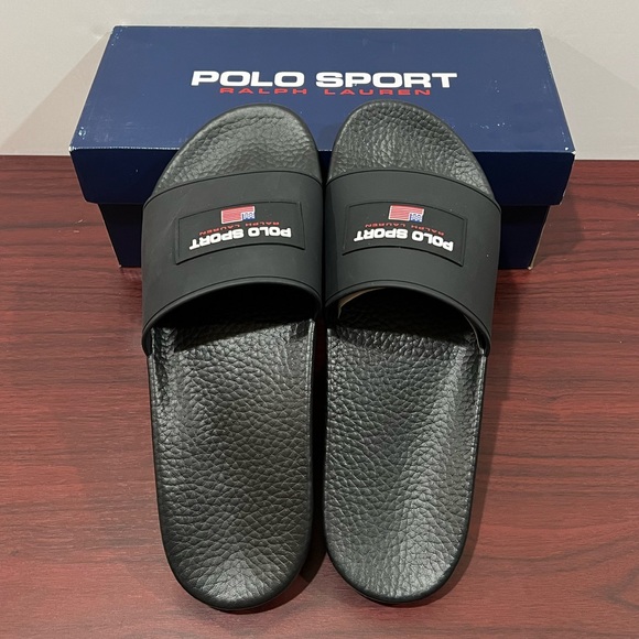 Ralph Lauren Polo Sport Slide, 809841217002, Black - Picture 5 of 11